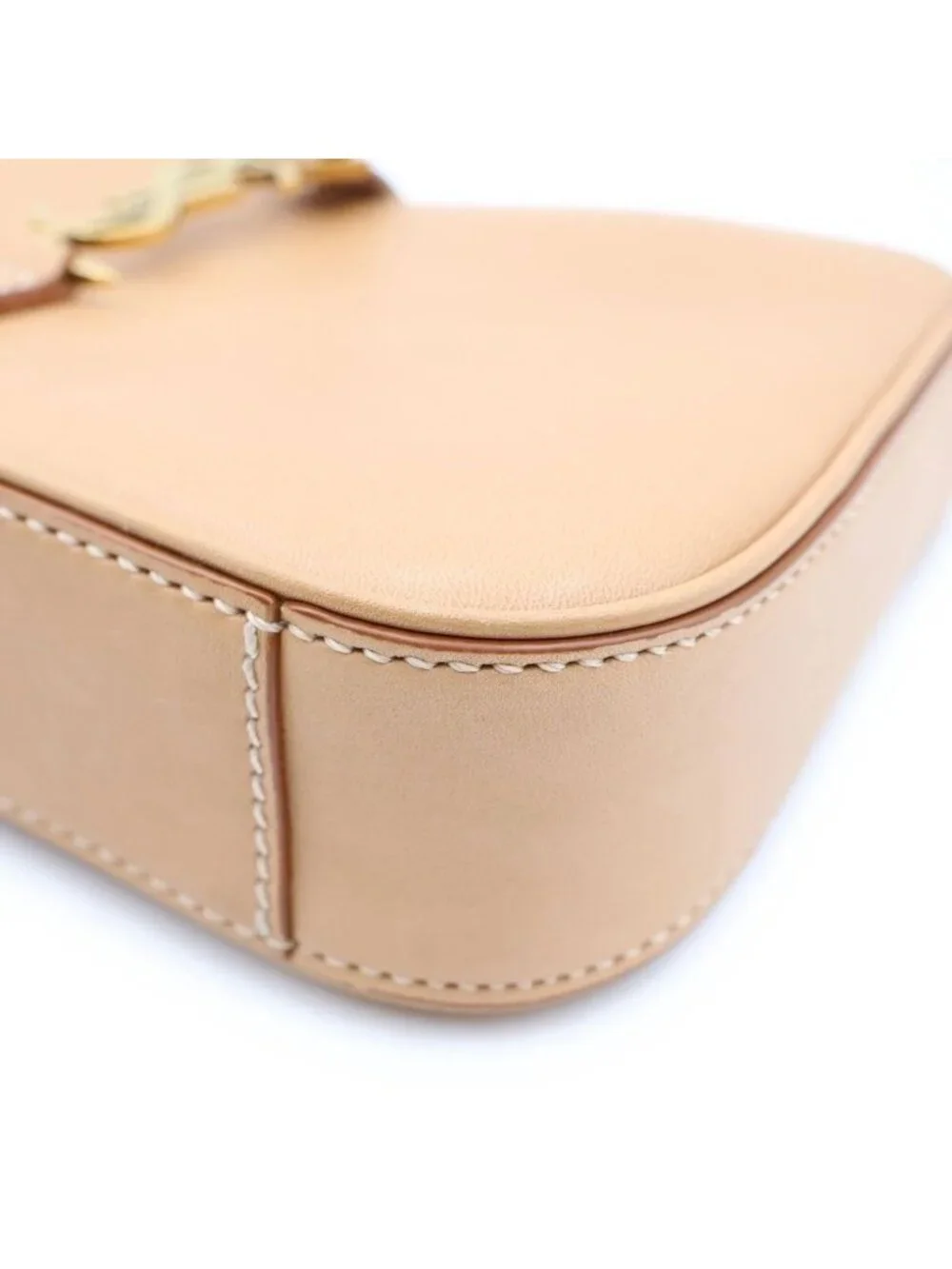 Saint Laurent Paris Mini Hobo Mini Bag Brown Leather Gold